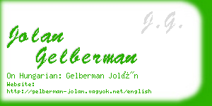 jolan gelberman business card